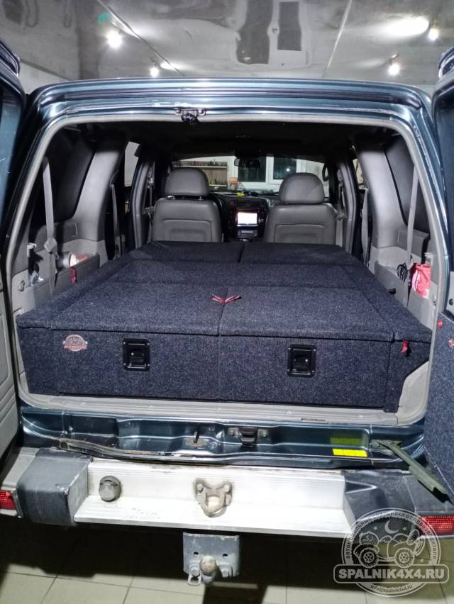 Стандартный спальник (2 ящика на 500мм). Nissan Safari Y61 (1997-2004) дорестайл