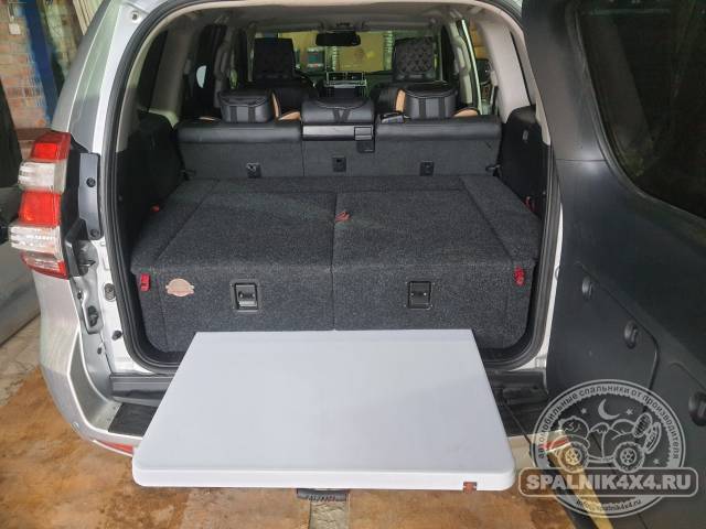 Спальник с ящиками ув. объема + стол. Toyota Prado 150 (2013-2017)