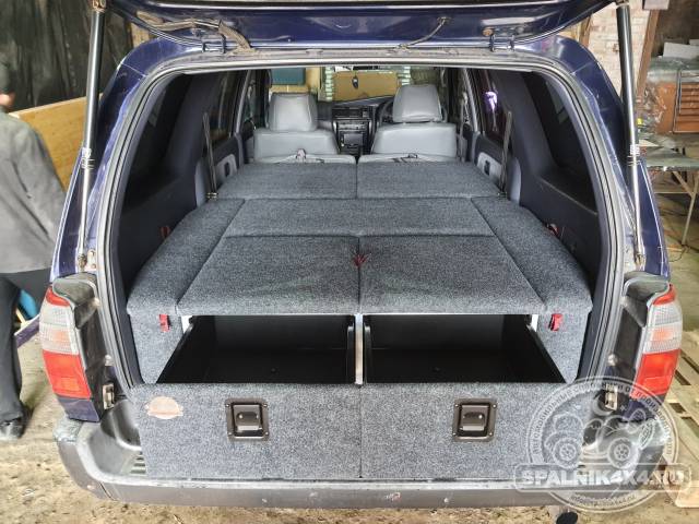 Стандартный спальник (2 ящика на 500мм). Toyota Surf 185