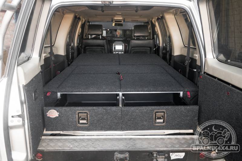 Nissan Safari Y61 (2004-2012) рестайл - Стандартный спальник (2 ящика на 500мм)