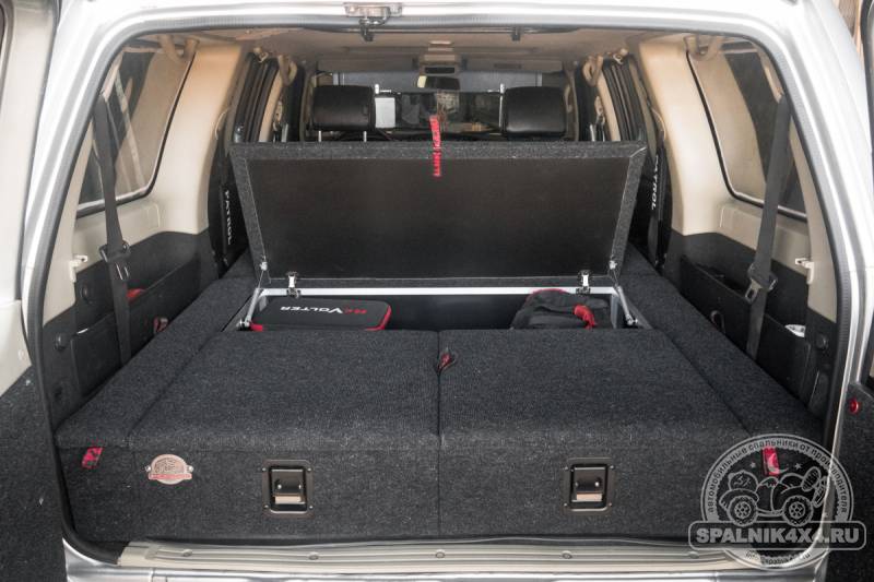 Nissan Safari Y61 (2004-2012) рестайл - Стандартный спальник (2 ящика на 500мм)