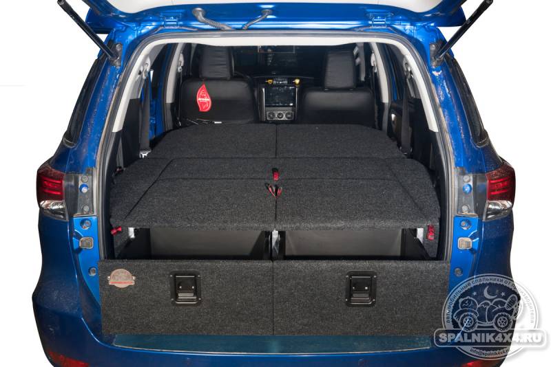Toyota Fortuner 2 07.2015-2020 - Стандартный спальник (2 ящика на 500мм)