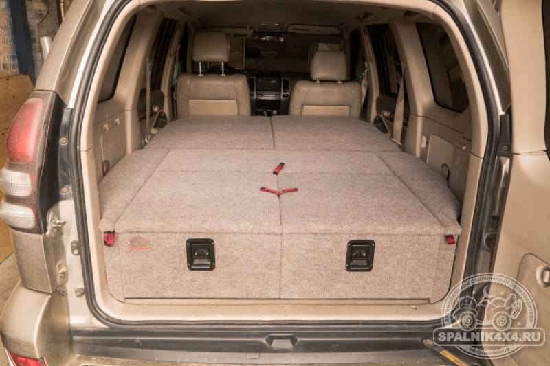 Toyota Prado 120 5-мест - Стандартный спальник (2 ящика на 500мм)