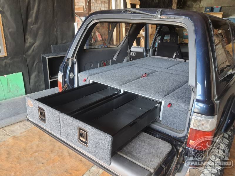 	Toyota Surf 130 - Спальник с ящиками увеличенного объёма